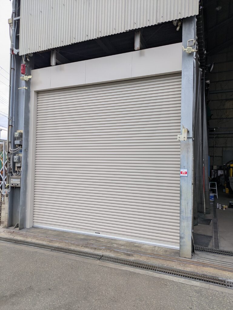 シャッター取付後