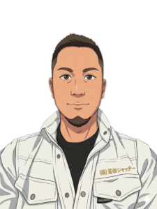 株式会社若松シャッター 代表取締役 若松翼（代表イラスト）